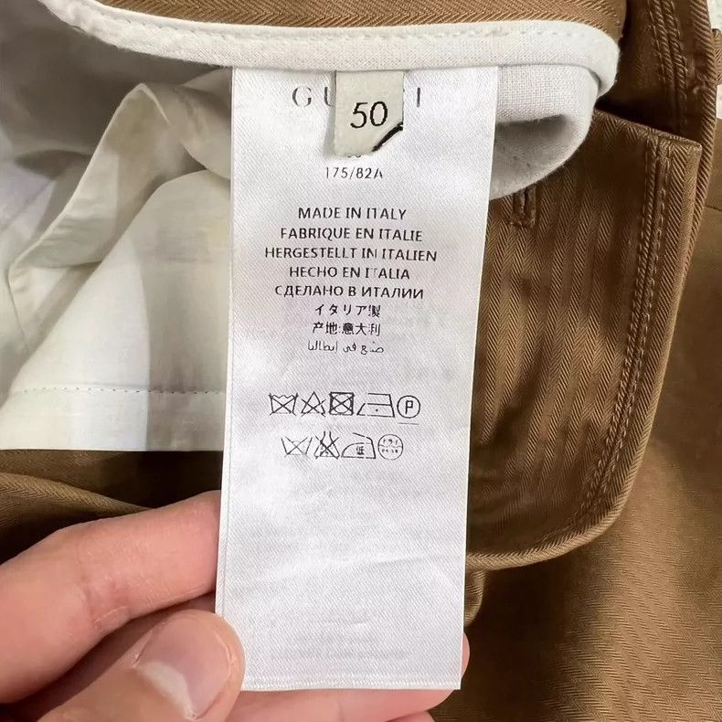 Gucci Gucci Casual Pants in Khaki Color Size US 44 / EU 60 - 6 Thumbnail