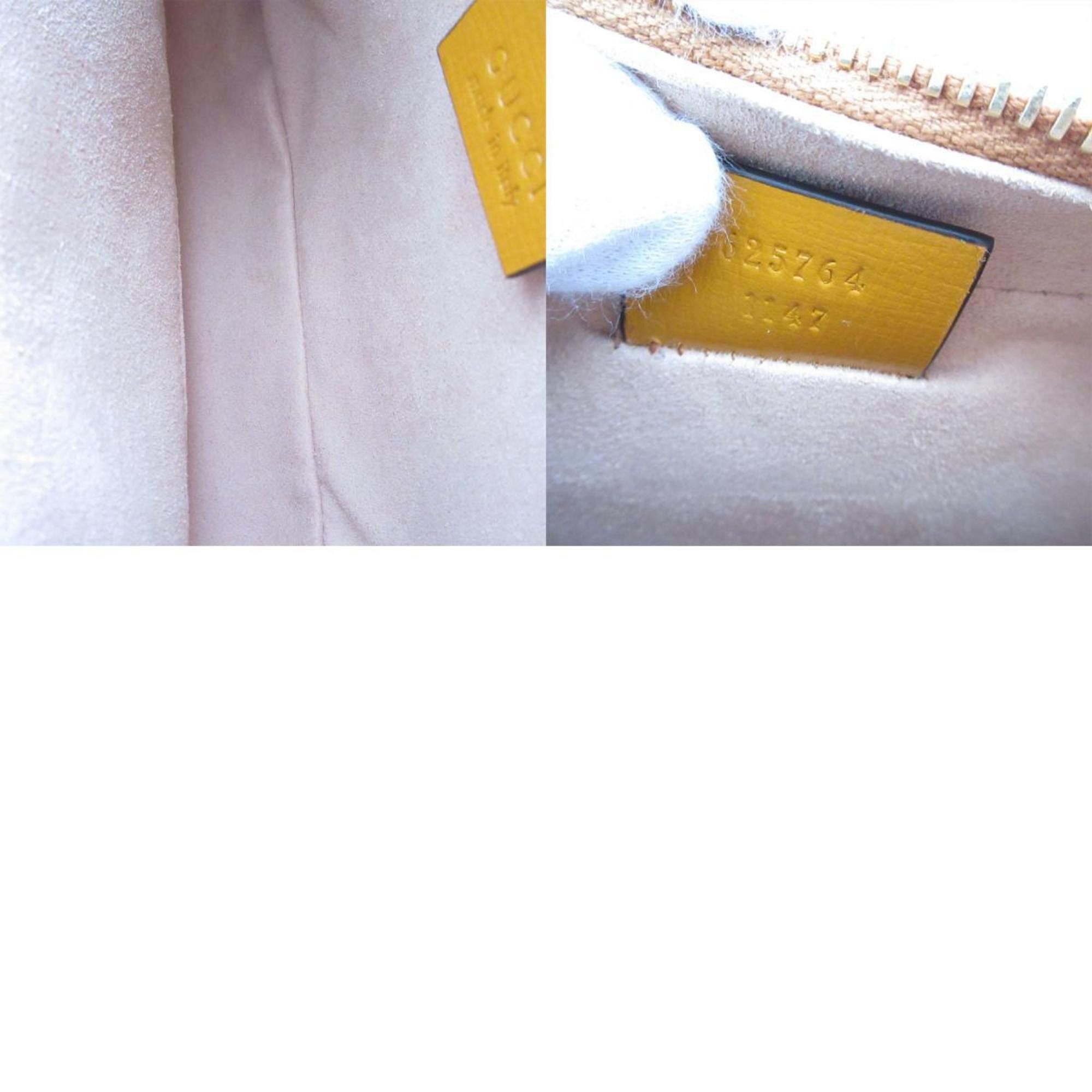 Gucci GUCCI Clutch Bag GG Supreme Canvas Leather Beige Brown Yellow Gold Men's 625764 s0547a Size ONE SIZE - 5 Thumbnail