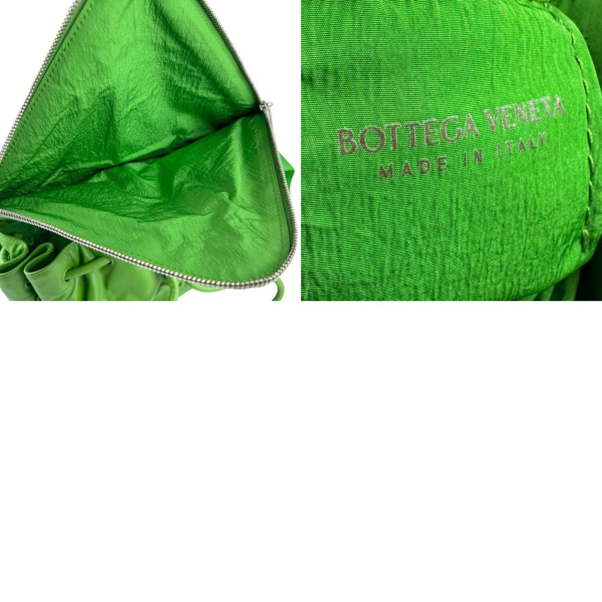 Bottega Veneta BOTTEGA VENETA Body Bag Waist BEAK Leather Green Silver Men's z4428 Size ONE SIZE - 5 Thumbnail