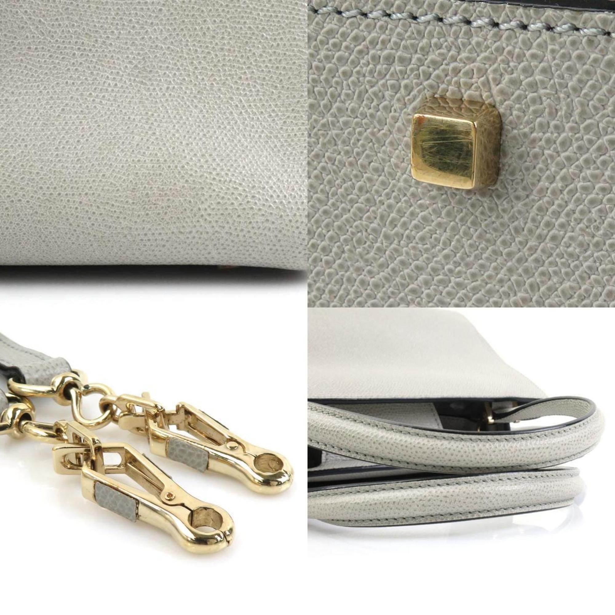 Valextra Valextra Handbag Shoulder Bag Triennale Leather Grey Women's 90055a Size ONE SIZE - 4 Thumbnail