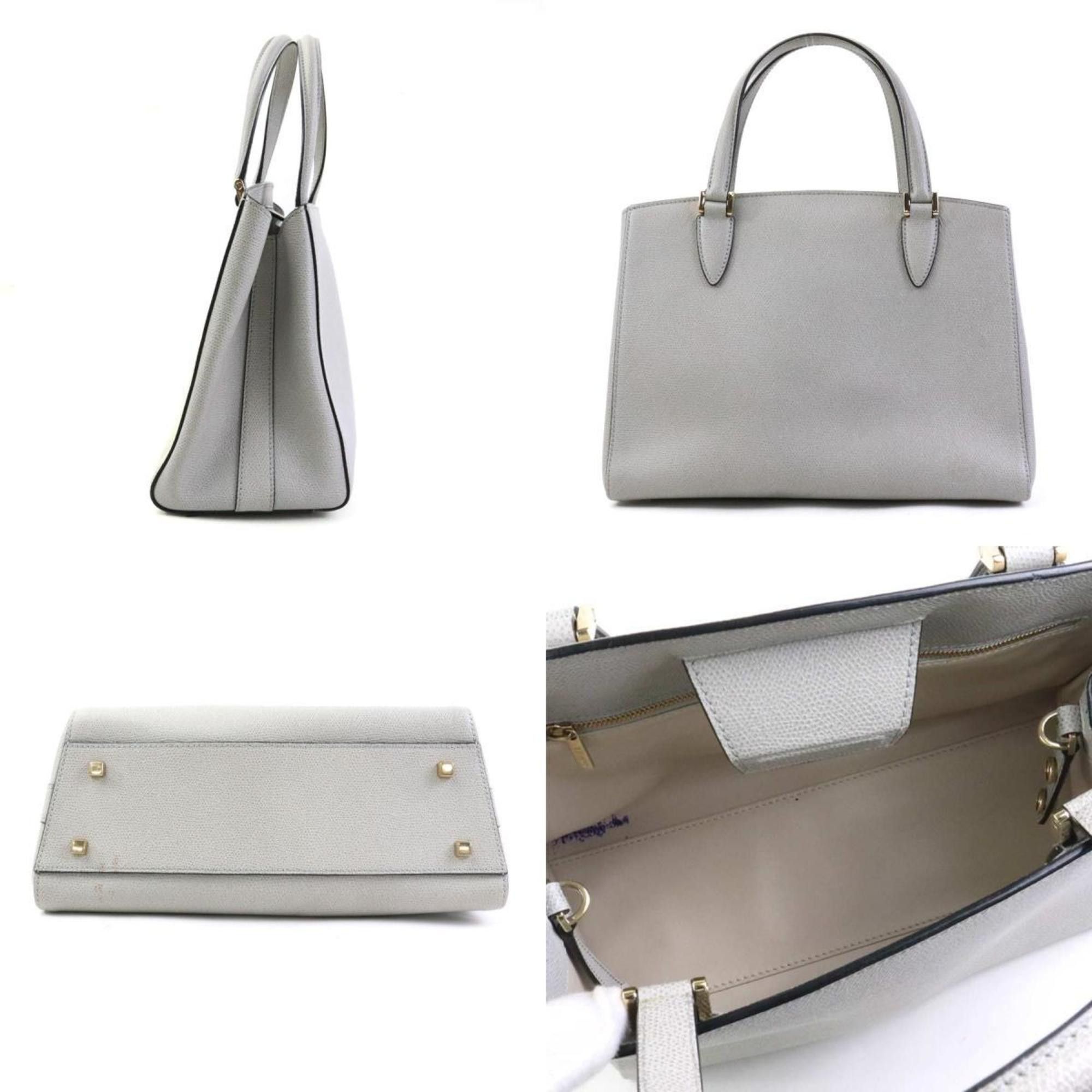 Valextra Valextra Handbag Shoulder Bag Triennale Leather Grey Women's 90055a Size ONE SIZE - 2 Thumbnail