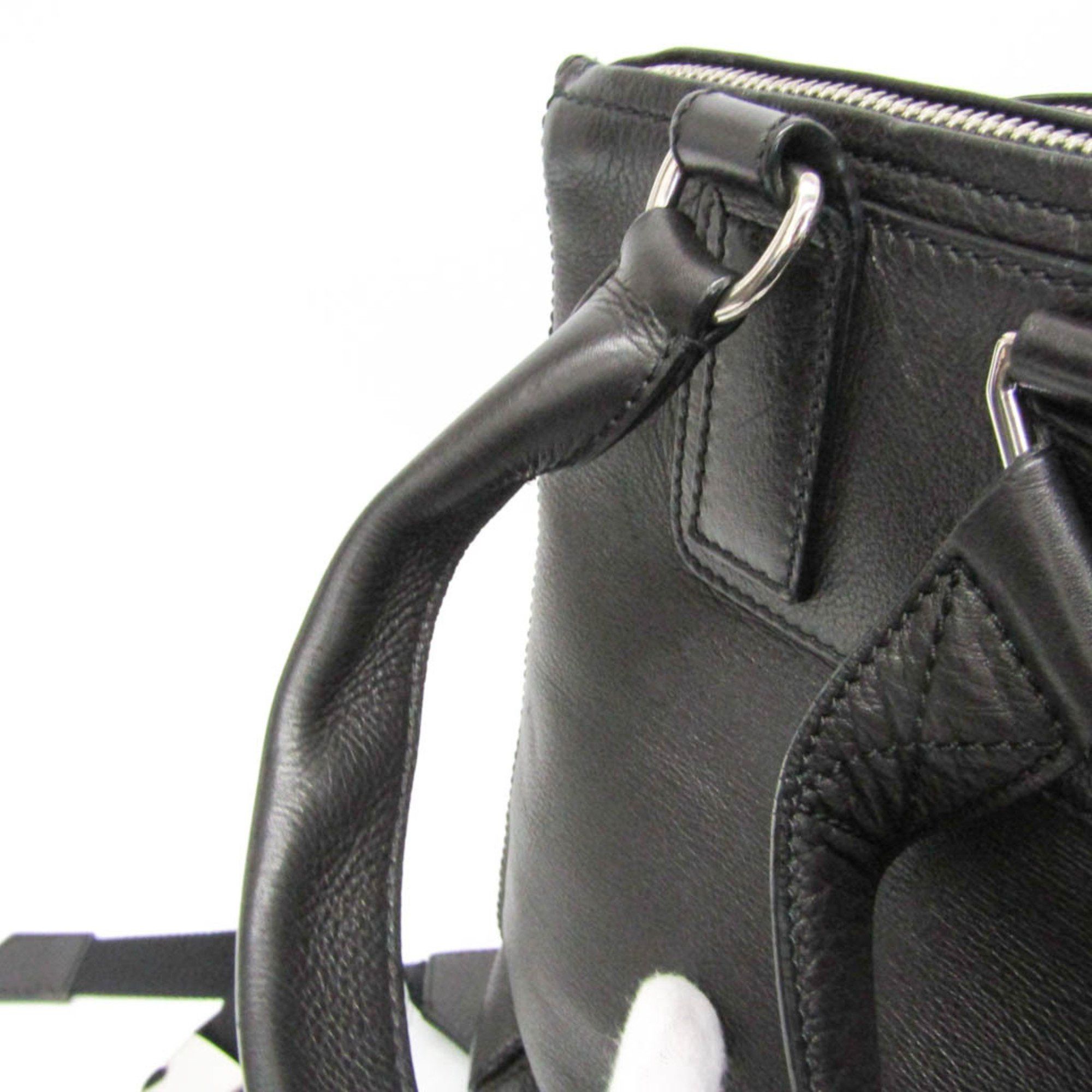 Givenchy Givenchy Pandora Men,Women Leather Backpack Black Size ONE SIZE - 11 Thumbnail