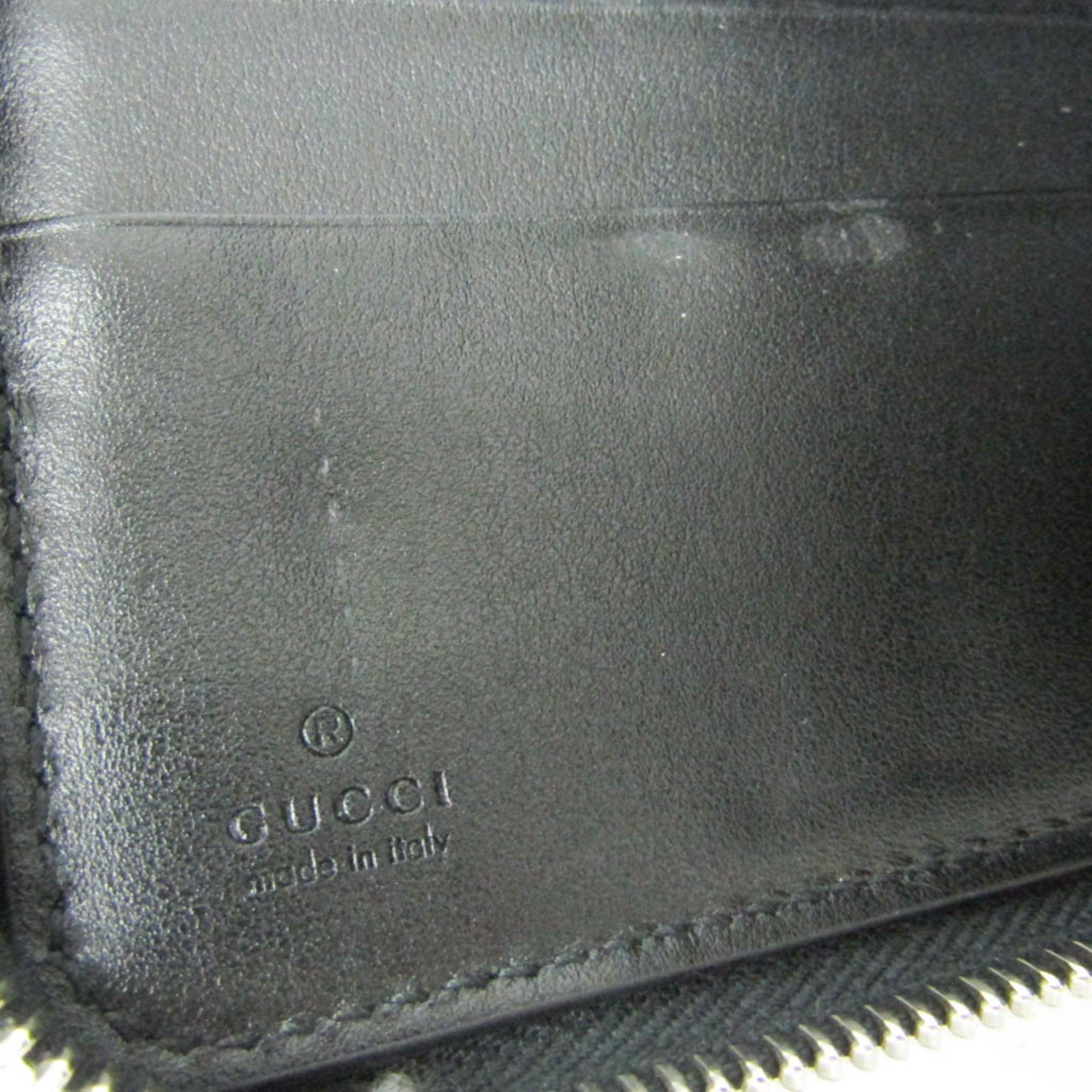 Gucci Gucci GG Embossed Zip-around Organizer 625563 Men's Leather Long Wallet (bi-fold) Black Size ONE SIZE - 12 Thumbnail