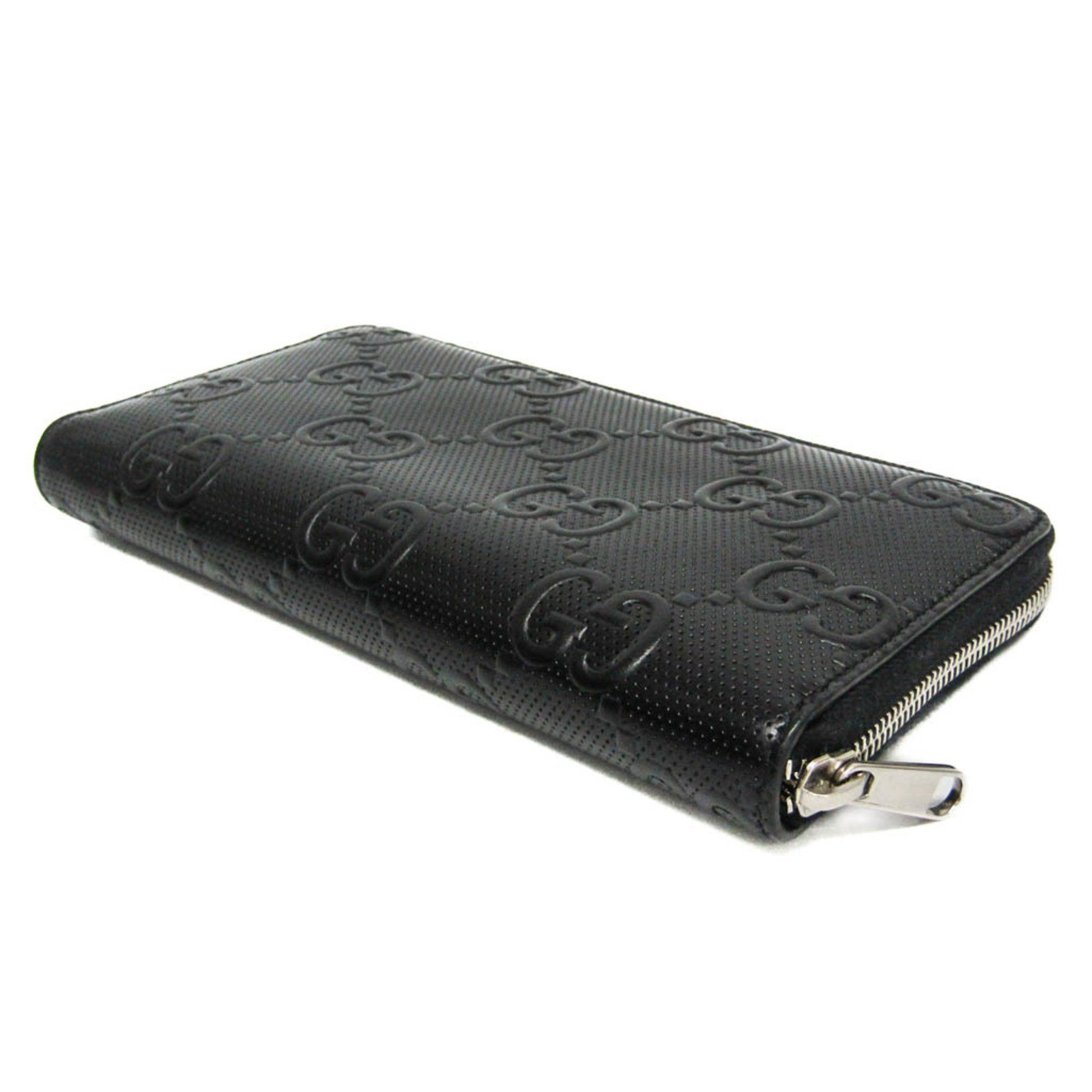 Gucci Gucci GG Embossed Zip-around Organizer 625563 Men's Leather Long Wallet (bi-fold) Black Size ONE SIZE - 3 Thumbnail