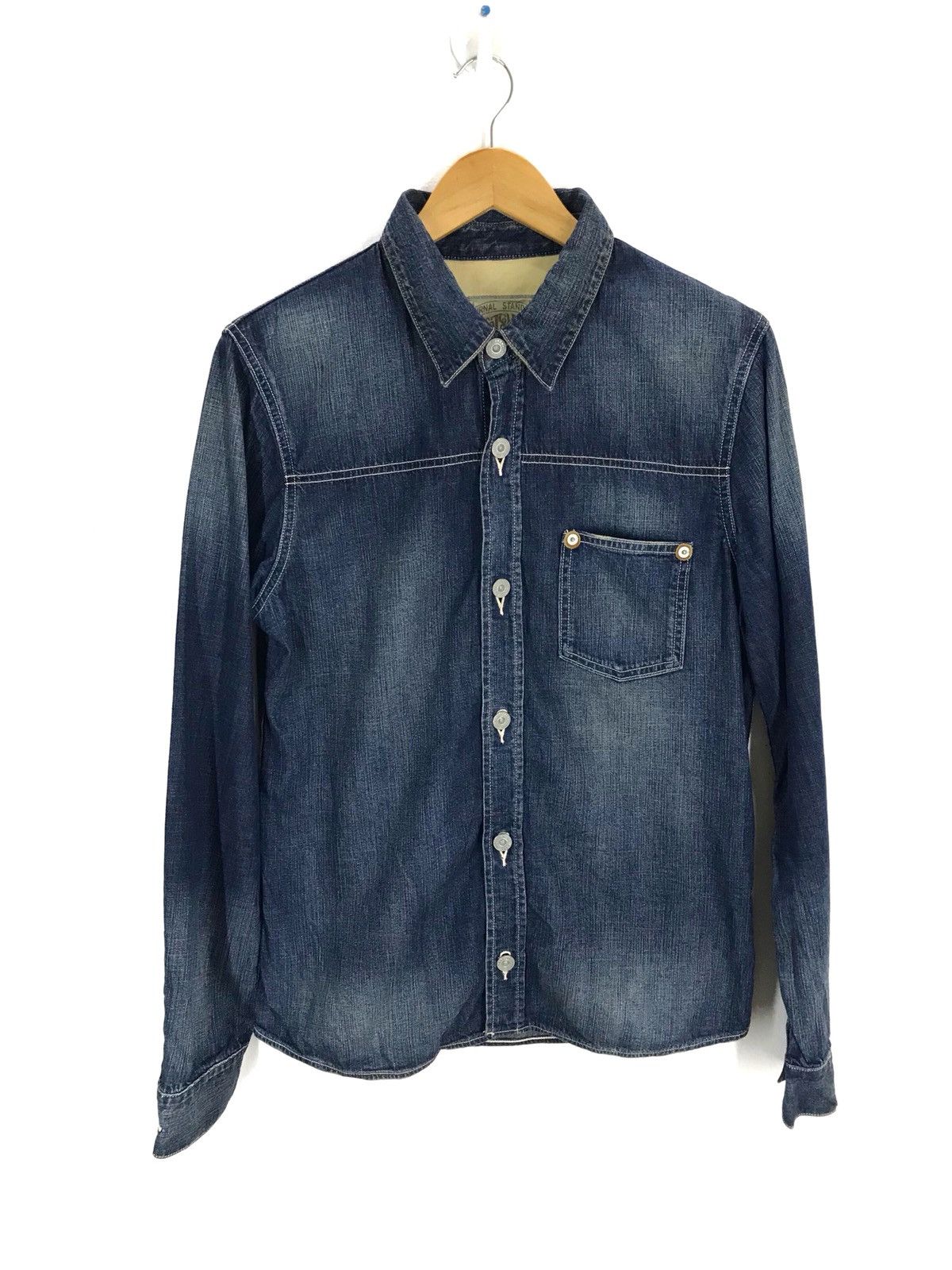image of Hysteric Glamour x Journal Standard Journal Standard Denim Button Down Shirt (Size Medium)