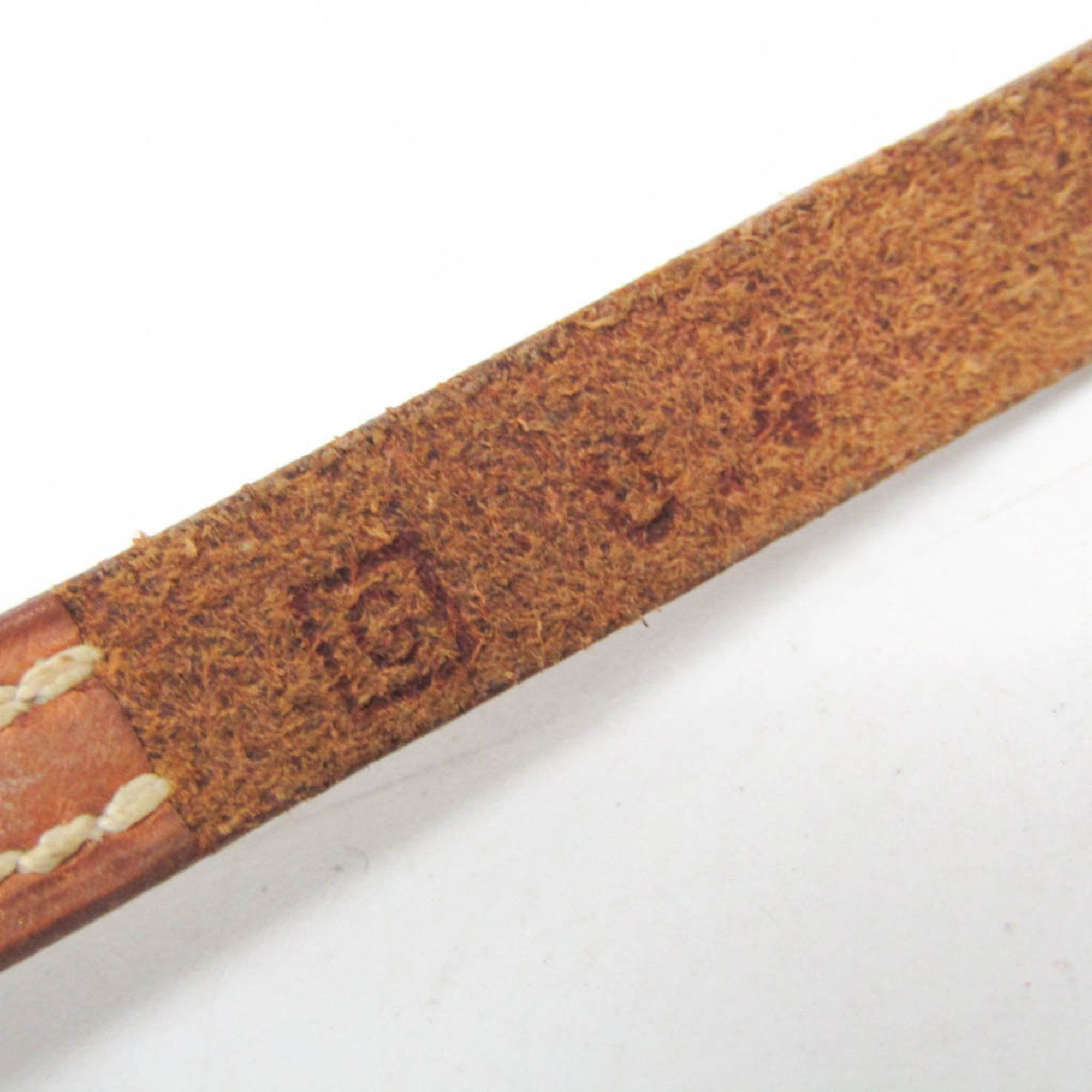 Hermes Hermes Hapi Choker Leather,Metal Bangle Brown,Silver Size ONE SIZE - 10 Thumbnail