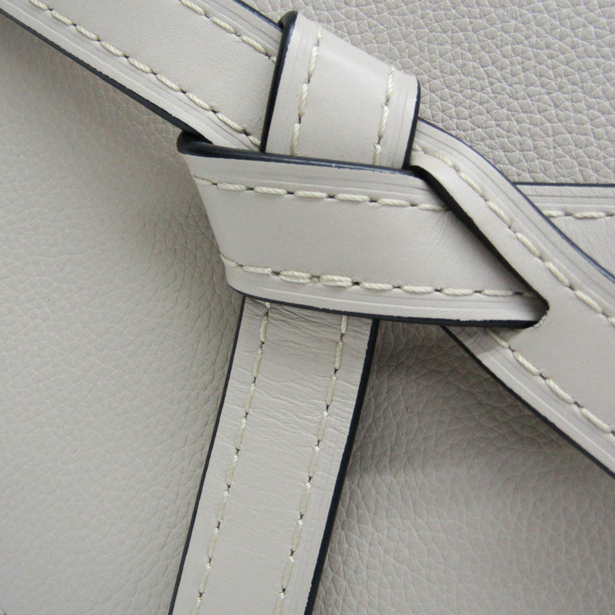 Loewe Loewe Gate Top Handle Bag Mini 321.12.Z99 Women's Leather Shoulder Bag,Tote Bag Light Beige Size ONE SIZE - 11 Thumbnail