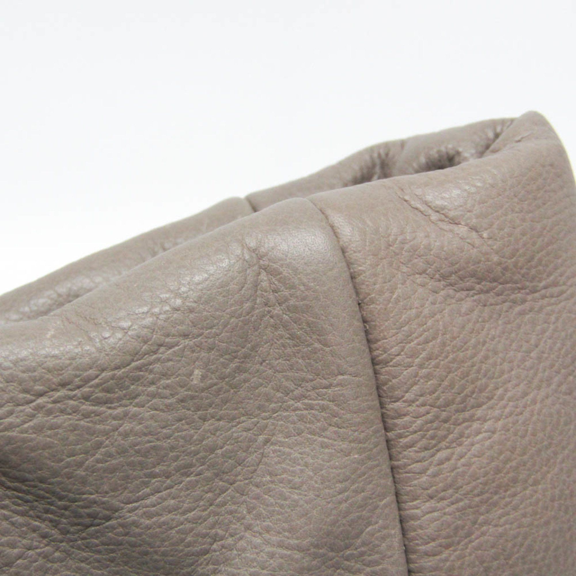 Tod's Tod's Women's Leather Handbag Gray Size ONE SIZE - 10 Thumbnail