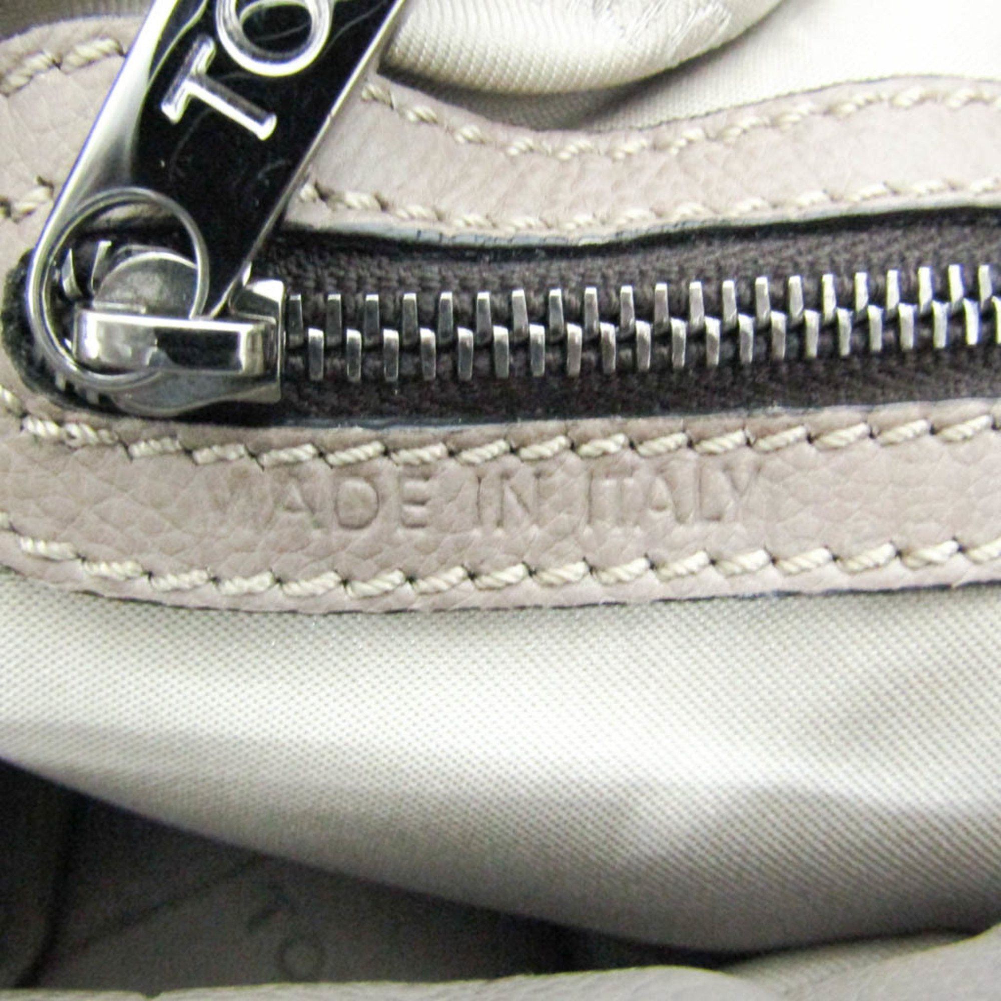 Tod's Tod's Women's Leather Handbag Gray Size ONE SIZE - 13 Thumbnail