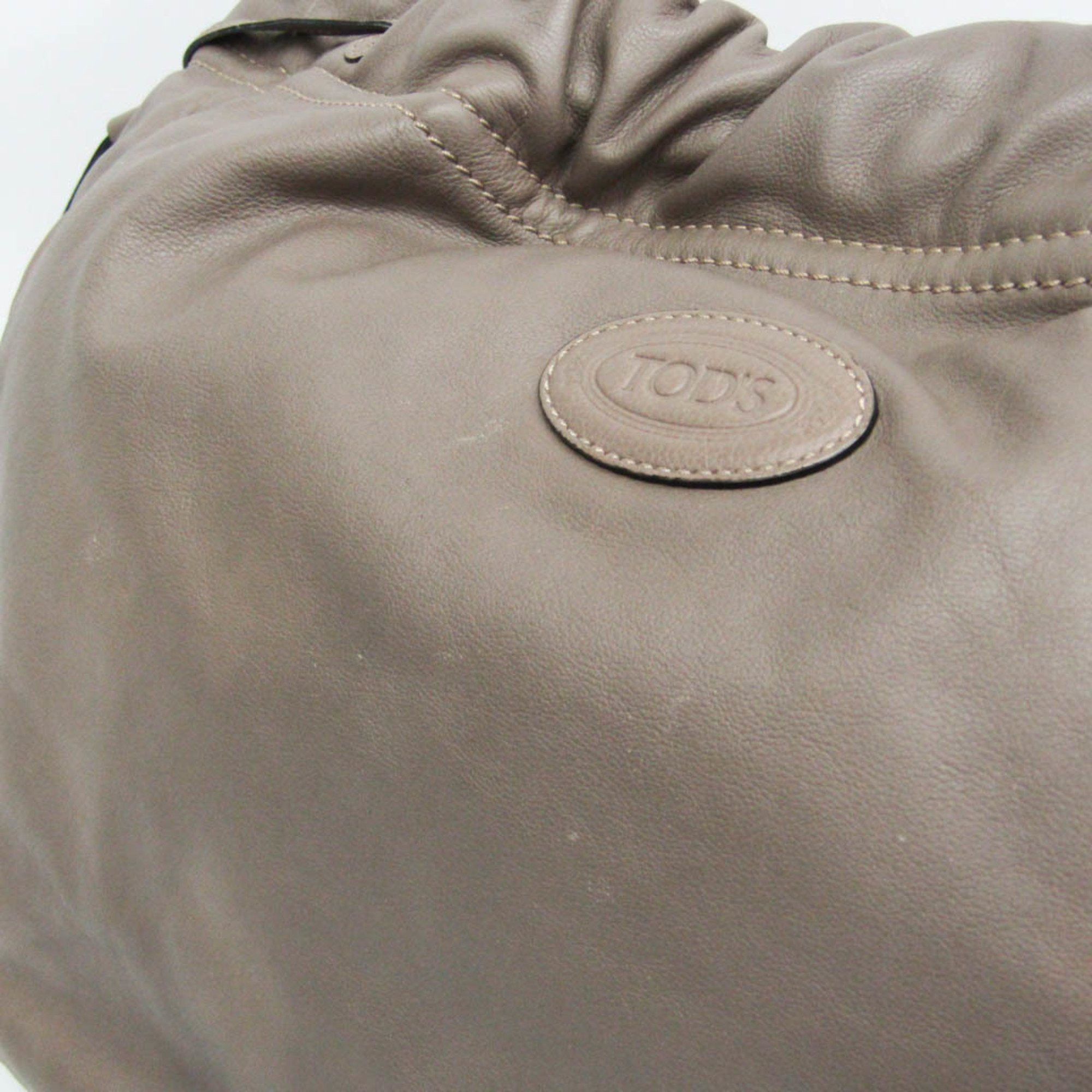 Tod's Tod's Women's Leather Handbag Gray Size ONE SIZE - 5 Thumbnail