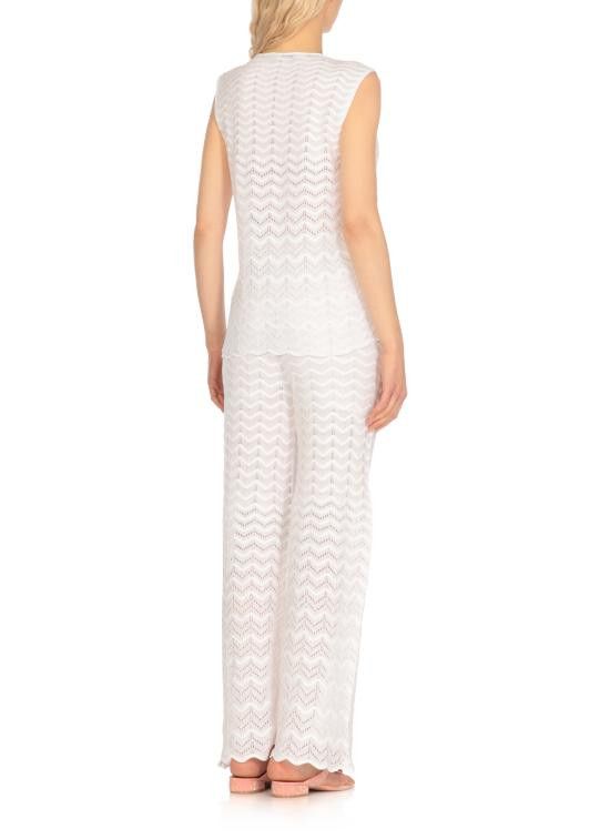 D.Exterior D. EXTERIOR Women Tops 60329 1BIAN White Size M / US 6-8 / IT 42-44 - 3 Thumbnail