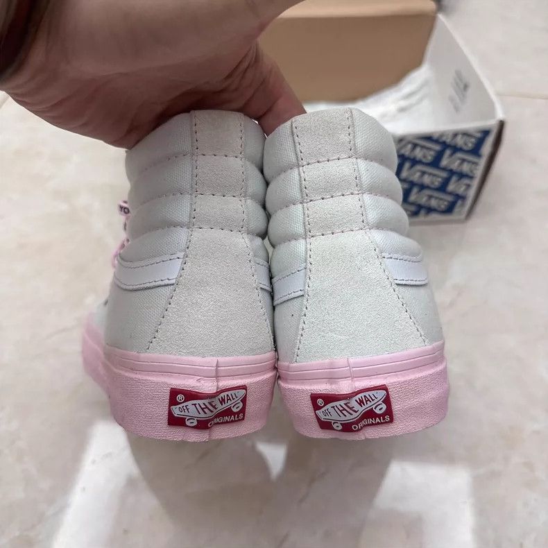 Vans ASSC Vans SK8 High-Top White Pink Skate Shoes Size US 7.5 / EU 40-41 - 4 Thumbnail