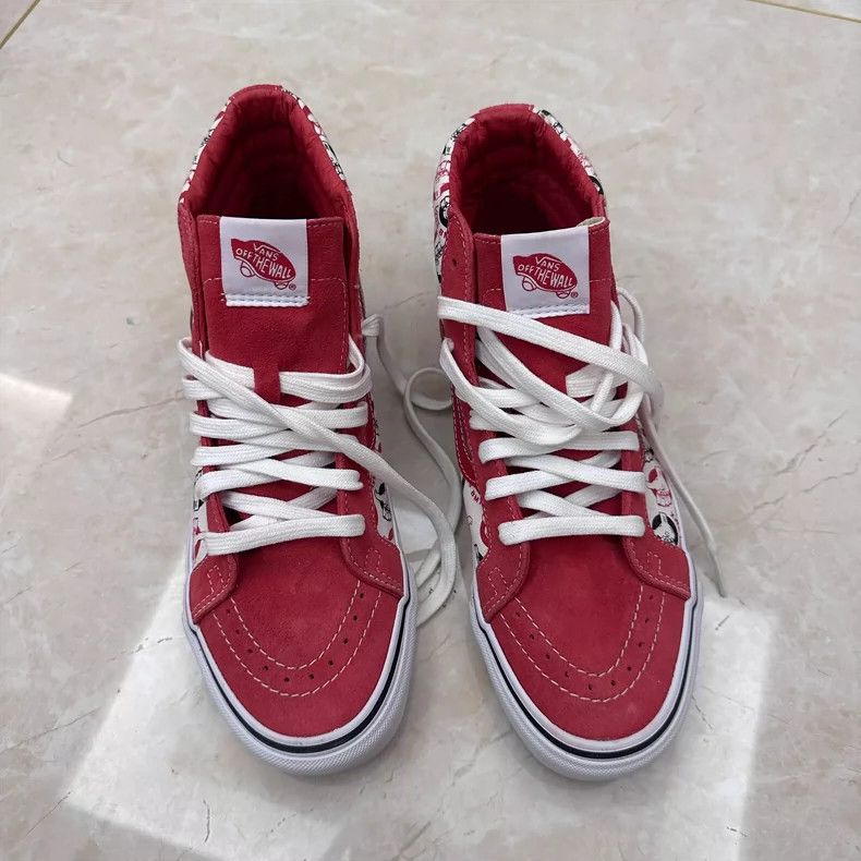 Neighborhood NBHD Vans SK8 High-Top White Red Skate Shoes Size US 8.5 / EU 41-42 - 3 Thumbnail
