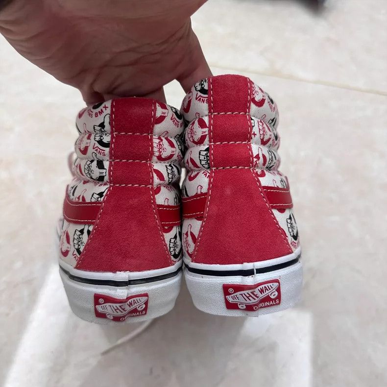 Neighborhood NBHD Vans SK8 High-Top White Red Skate Shoes Size US 8.5 / EU 41-42 - 4 Thumbnail