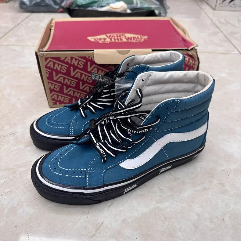 Vans Vans Patta High-Top Skate Shoes in Blue Size US 8.5 / EU 41-42 - 2 Thumbnail