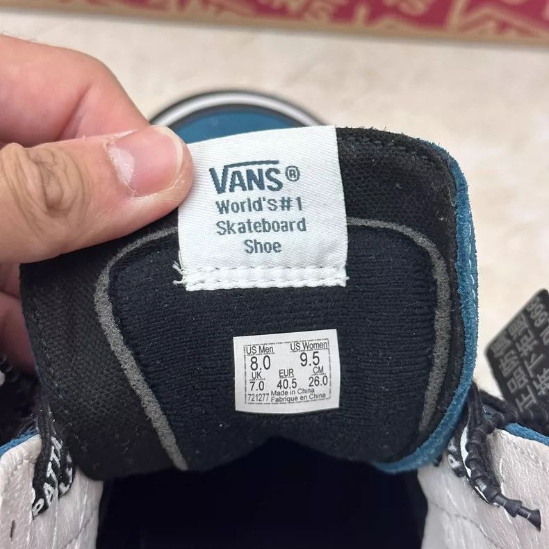 Vans Vans Patta High-Top Skate Shoes in Blue Size US 8.5 / EU 41-42 - 4 Thumbnail