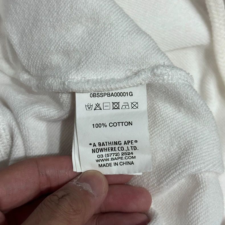 Bape Bape Sta White Pink Star Athletic Shorts Size US 34 / EU 50 - 5 Thumbnail