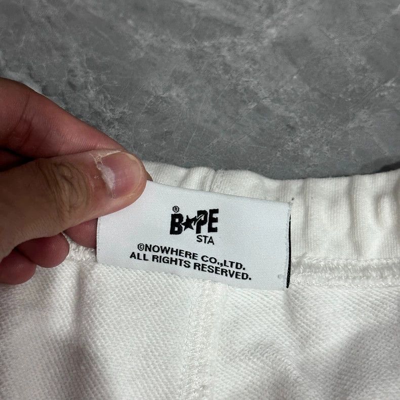 Bape Bape Sta White Pink Star Athletic Shorts Size US 34 / EU 50 - 4 Thumbnail