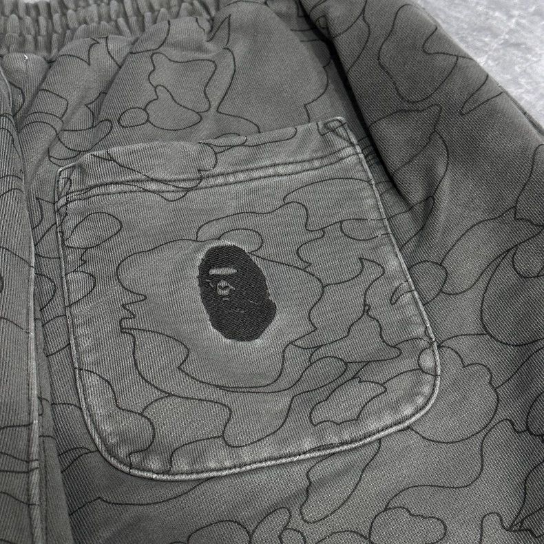 Bape Bape Olive Green Embroidered Boxer Shorts Size US 34 / EU 50 - 9 Thumbnail