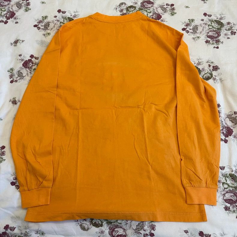 Palace Orange Long Sleeve Embroidered Pocket T-Shirt Size US M / EU 48-50 / 2 - 2 Thumbnail