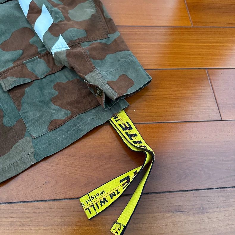 Off-White Offwhite Camouflage Worker Jacket with Yellow Strap Size US XS / EU 42 / 0 - 6 Thumbnail