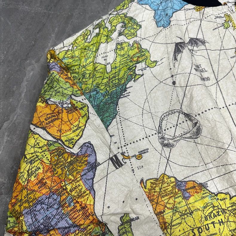 Saint Michael Saint Michael DR.woo Map Design Lightweight Jacket Size US L / EU 52-54 / 3 - 4 Thumbnail