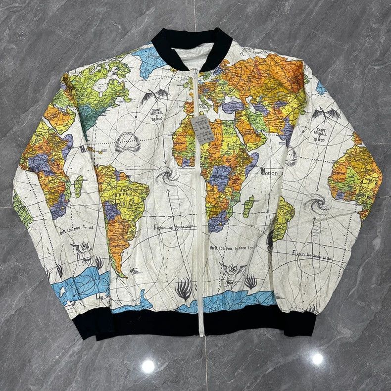 Saint Michael Saint Michael DR.woo Map Design Lightweight Jacket Size US L / EU 52-54 / 3 - 5 Thumbnail