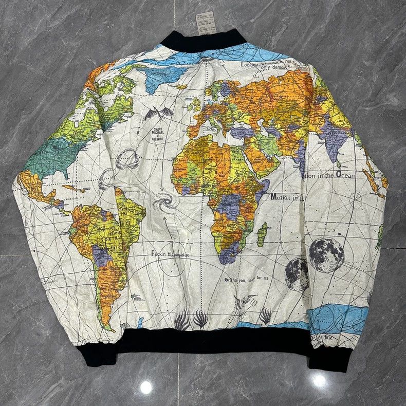 Saint Michael Saint Michael DR.woo Map Design Lightweight Jacket Size US L / EU 52-54 / 3 - 2 Thumbnail