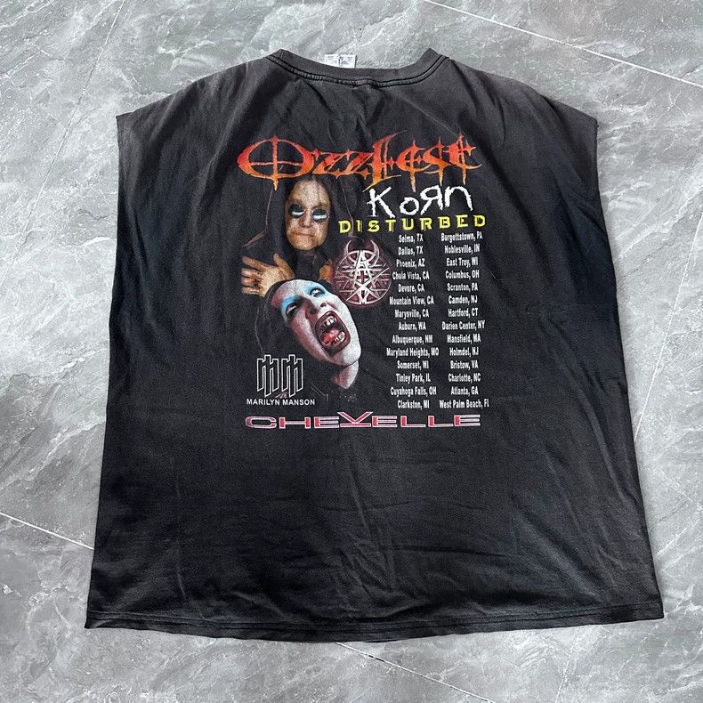 Kapital Vintage Ozzy Billythewhale Sleeveless Graphic Tank Top Size US L / EU 52-54 / 3 - 2 Thumbnail