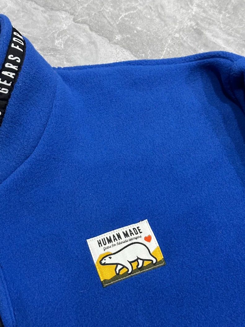 Human Made Human Made Blue Fleece Long Sleeve Sweatshirt Size US XL / EU 56 / 4 - 5 Thumbnail