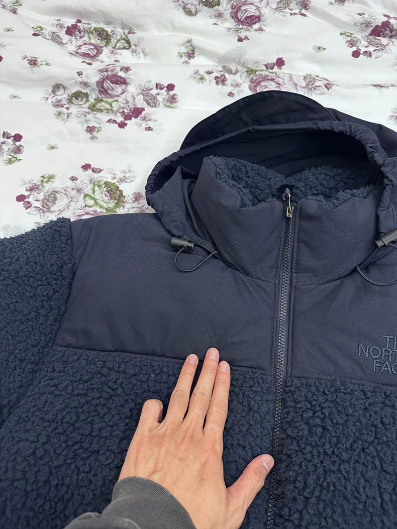The North Face The North Face Navy Fleece Puffer Jacket Size US XXL / EU 58 / 5 - 7 Thumbnail