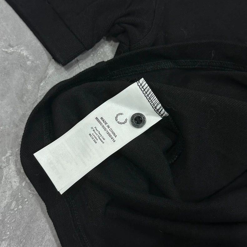 Maison Margiela Fred Perry Black Embroidered Short Sleeve Polo Size US XS / EU 42 / 0 - 4 Thumbnail