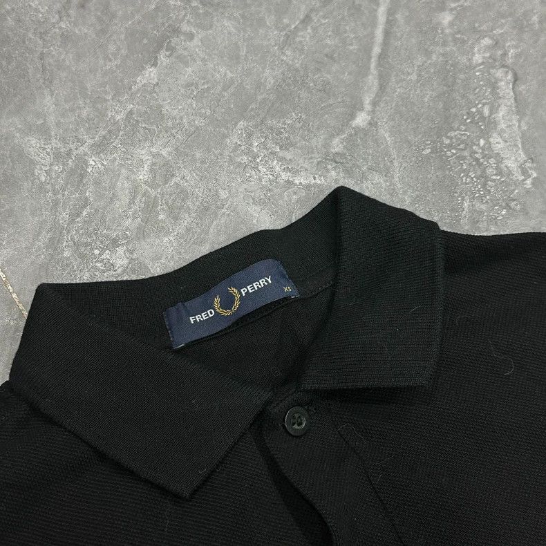 Maison Margiela Fred Perry Black Embroidered Short Sleeve Polo Size US XS / EU 42 / 0 - 3 Thumbnail