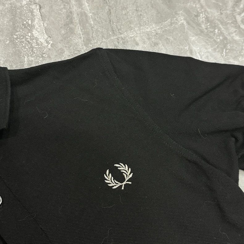 Maison Margiela Fred Perry Black Embroidered Short Sleeve Polo Size US XS / EU 42 / 0 - 2 Thumbnail