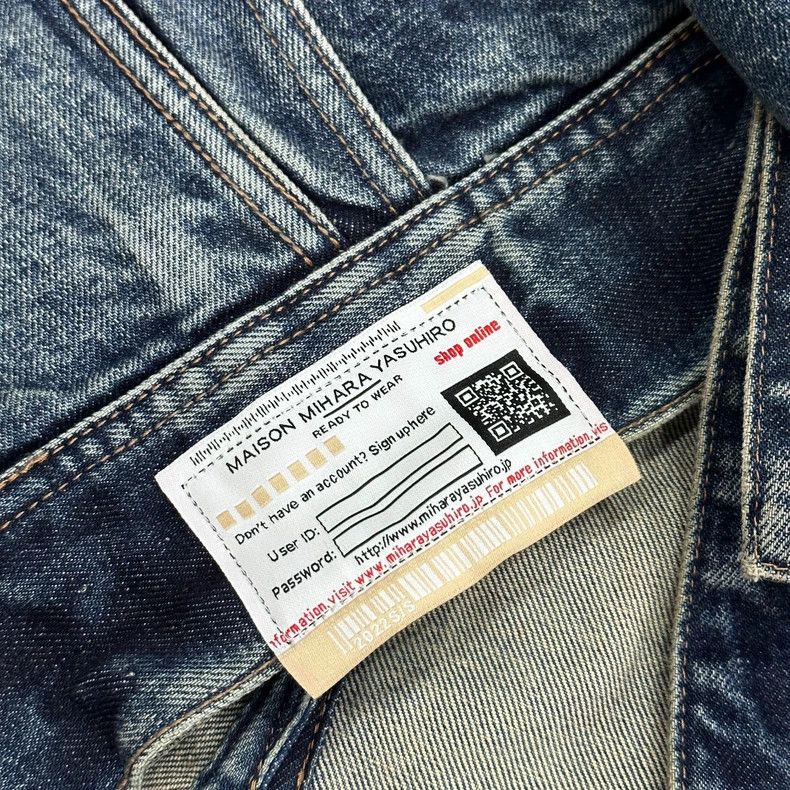 Maison MIHARA YASUHIRO Maison Mihara Denim Jacket with Distressed Details Size US L / EU 52-54 / 3 - 3 Thumbnail