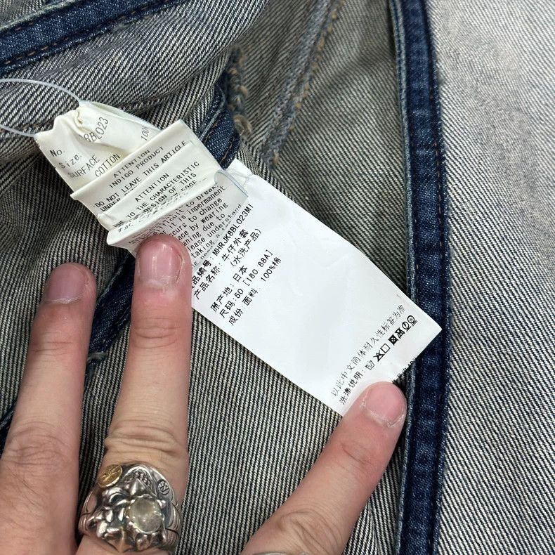 Maison MIHARA YASUHIRO Maison Mihara Denim Jacket with Distressed Details Size US L / EU 52-54 / 3 - 7 Thumbnail