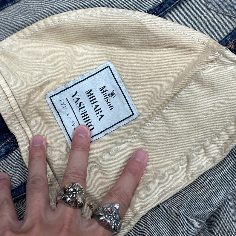 Maison MIHARA YASUHIRO Maison Mihara Denim Jacket with Distressed Details Size US L / EU 52-54 / 3 - 4 Thumbnail