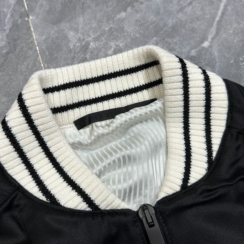 Haider Ackermann Haider Ackermann Black and White Bomber Jacket Size US XL / EU 56 / 4 - 2 Thumbnail