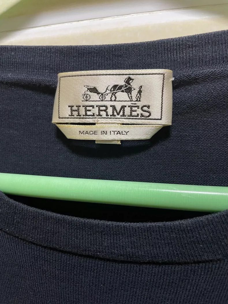 Hermes Hermes Short Sleeve Knit T-Shirt with Design Size US XL / EU 56 / 4 - 4 Thumbnail