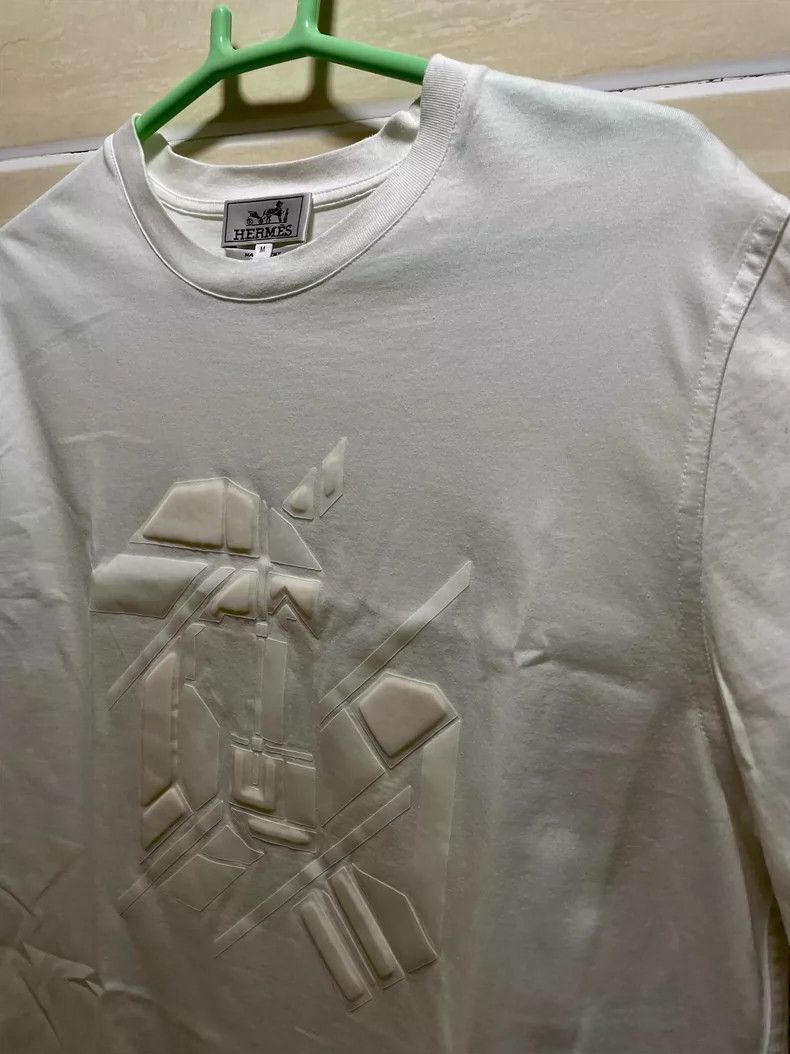 Hermes Hermes 3D Printed Knit Short Sleeve T-Shirt Size US M / EU 48-50 / 2 - 6 Thumbnail