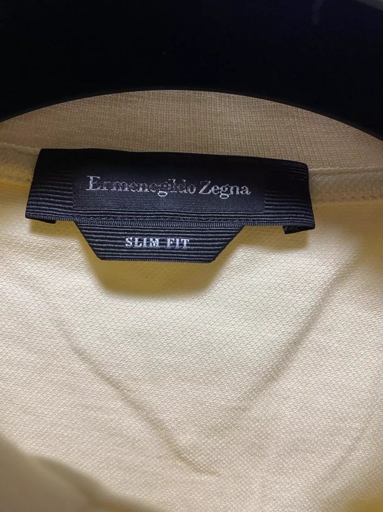 Ermenegildo Zegna Ermenegildo Zegna Slim Fit Yellow Polo Shirt Size US S / EU 44-46 / 1 - 3 Thumbnail
