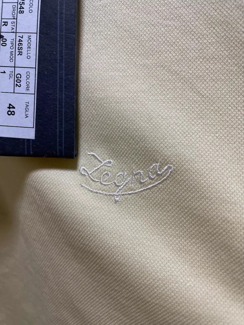 Ermenegildo Zegna Ermenegildo Zegna Slim Fit Yellow Polo Shirt Size US S / EU 44-46 / 1 - 4 Thumbnail