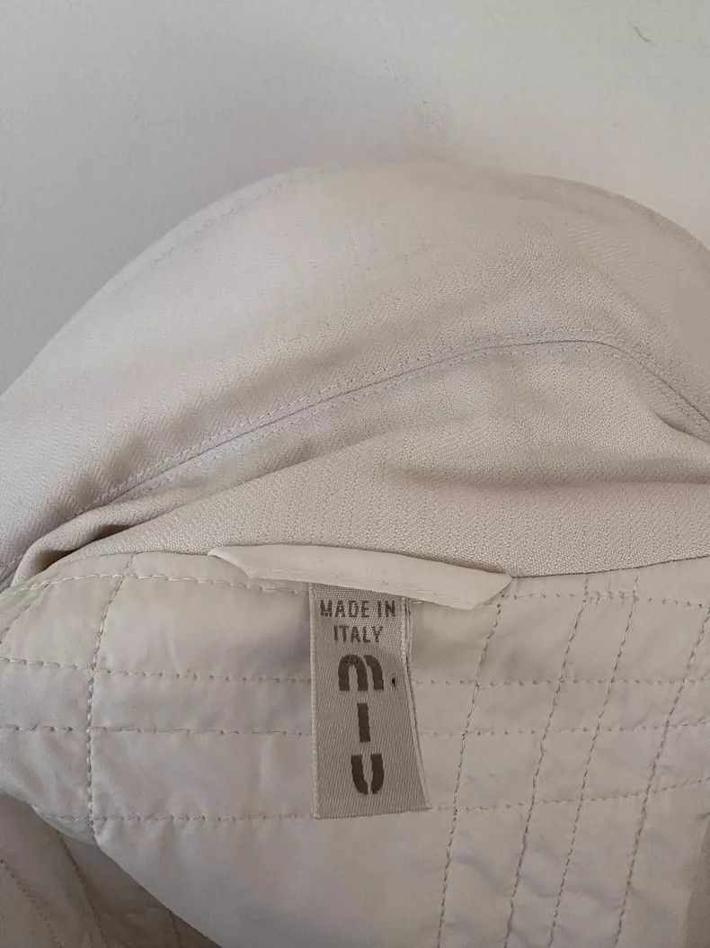 Miu Miu Miu Miu Men's White Trench Coat Size US M / EU 48-50 / 2 - 8 Thumbnail