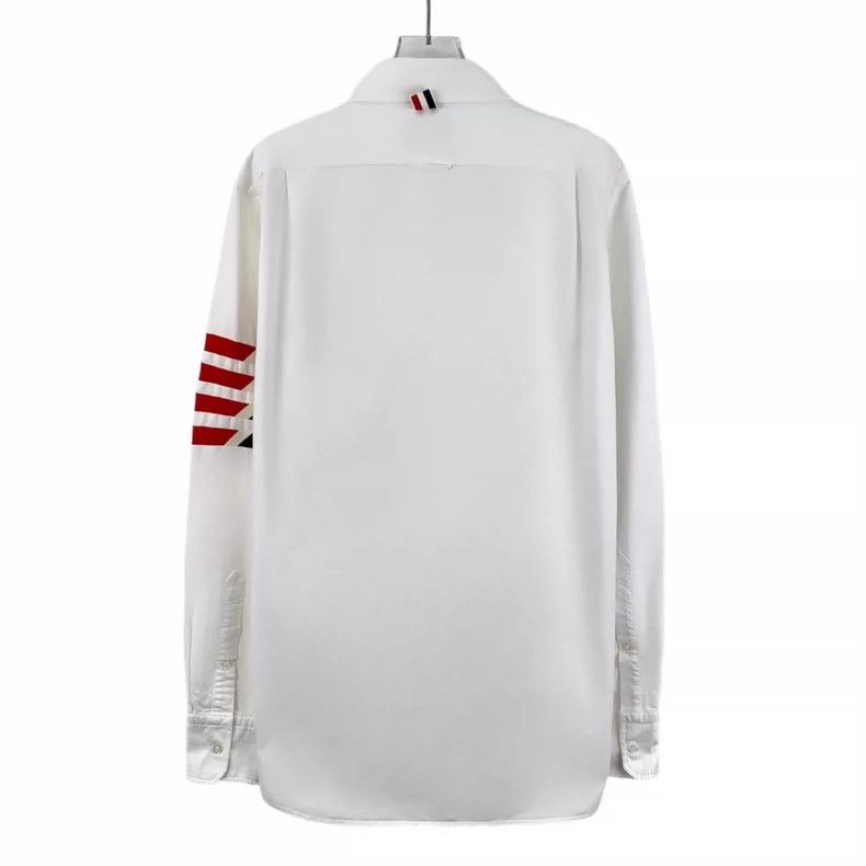 Thom Browne White Classic Long Sleeve Shirt