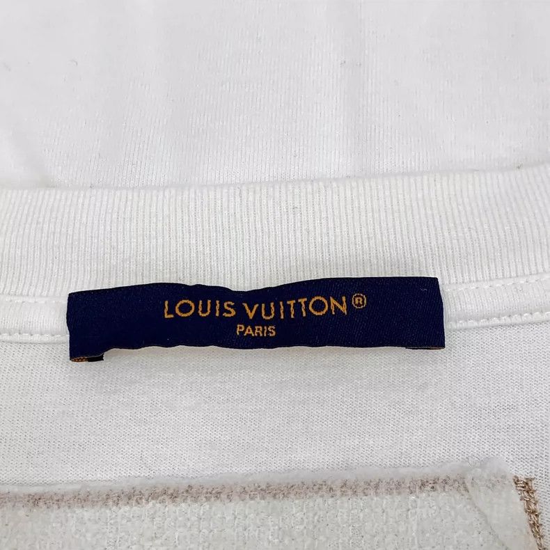 Louis Vuitton Louis Vuitton White Letter Beaded T-Shirt XL Size US XL / EU 56 / 4 - 6 Thumbnail