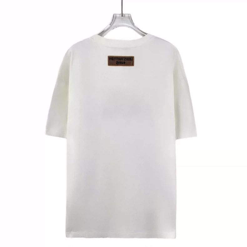Louis Vuitton Louis Vuitton White Letter Beaded T-Shirt XL | Grailed