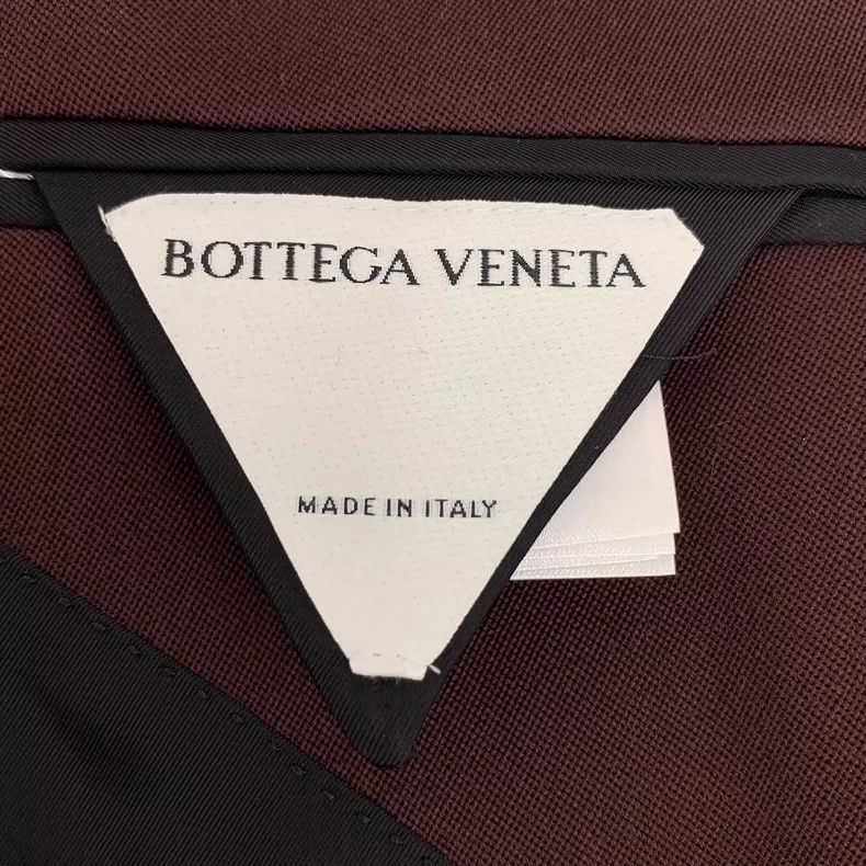 Bottega Veneta Bottega Veneta Burgundy Wool Long Sleeve Blazer Size US S / EU 44-46 / 1 - 5 Thumbnail