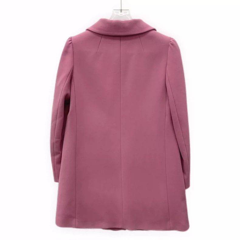 Valentino Pink Long Sleeve Collar Coat by Red Valentino Size US L / EU 52-54 / 3 - 2 Thumbnail
