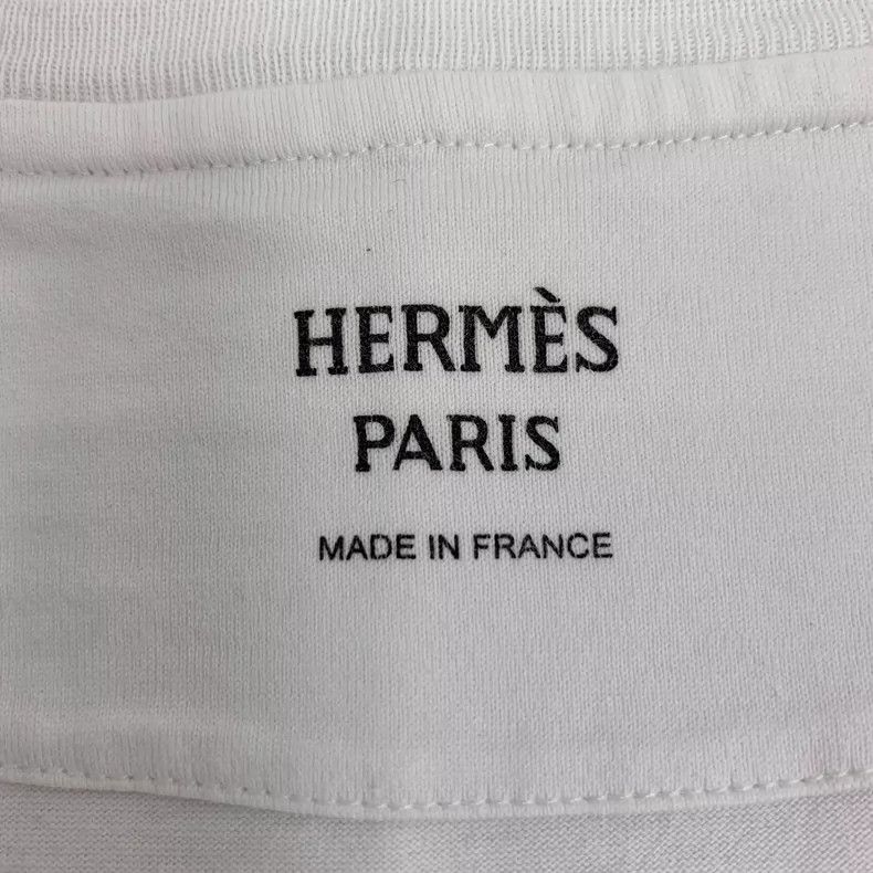Hermes Hermes White Graphic Short Sleeve T-Shirt Size US XXS / EU 40 - 5 Thumbnail