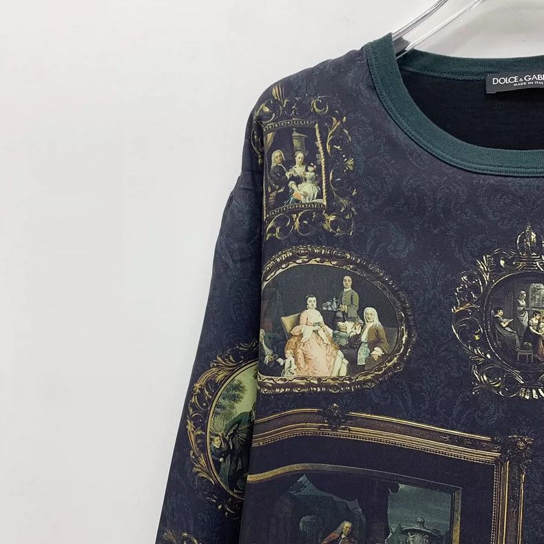 Dolce & Gabbana Dolce&Gabbana Colorful Silk Long Sleeve T-Shirt Size US S / EU 44-46 / 1 - 3 Thumbnail